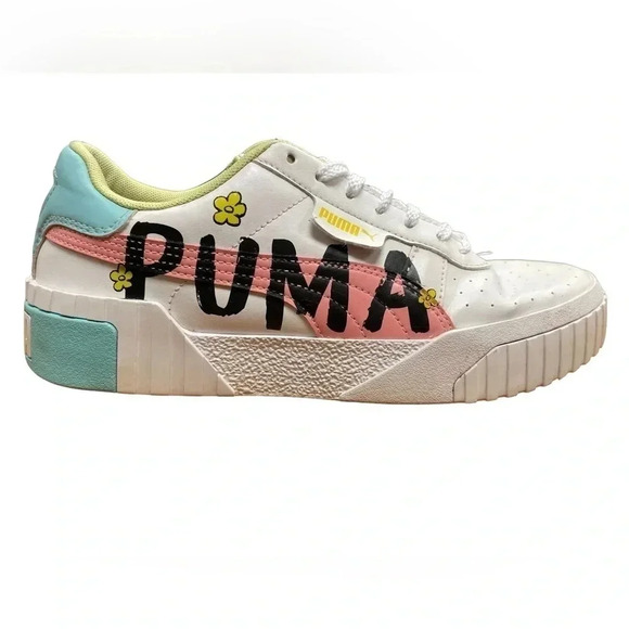 PUMA CALI  Novelty Flower Sneakers Size 6 - Picture 1 of 7